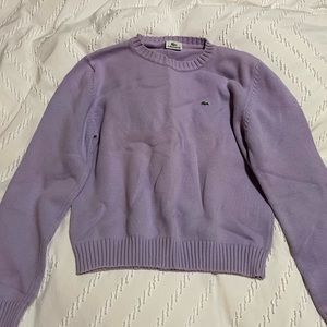Lilac Lacoste knit sweater
